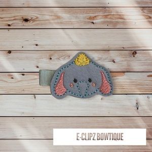 New elephant feltie hair clip for babies/toddlers/girls